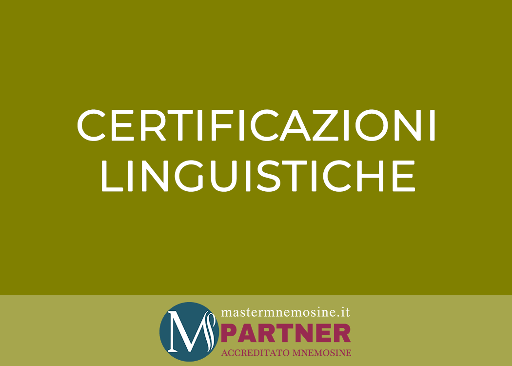 SCONTI E COUPON MNEMOSINE PER CERTIFICAZIONI LINGUISTICHE